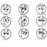 Emotion Smiley Emotions Face2 sketch template