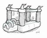 Bouncy Bounce House Castle Clipart Drawing Pages Castles Colouring Clipground Paintingvalley Drawings Doodle sketch template
