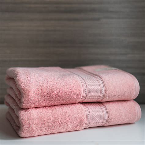 bath towel set   blush  lou touch  modern