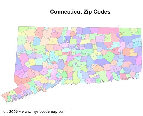 connecticut zip code maps  connecticut zip code maps