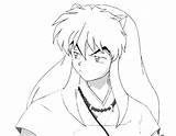 Coloring Pages Inuyasha Kagome Getcolorings Printable Color sketch template