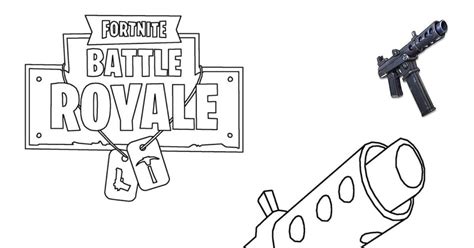 fortnite coloring pages guns coloring page blog