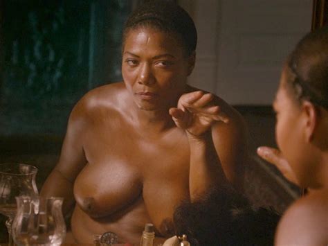 queen latifah nude huge tits in a film scene