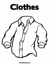 Coloring Pages Clothes Shirt Cliparts Fall Clothing Colouring Color Summer Getdrawings Getcolorings Popular Printable sketch template