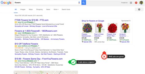 advertisers  respond   ads showing  google