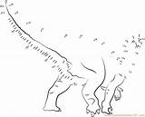 Dinosaur Tracing Coloring Relier Points Hard Activityshelter Dinosaurs Verob Connectthedots101 sketch template