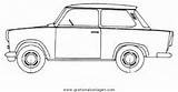 Trabant Autos Malvorlage Transportmittel Malvorlagen Gratismalvorlagen sketch template