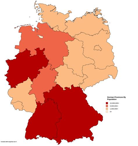 german provinces  population oc  rmapporn