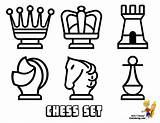 Chess Coloring Pages Designlooter Yescoloring English Print Set sketch template