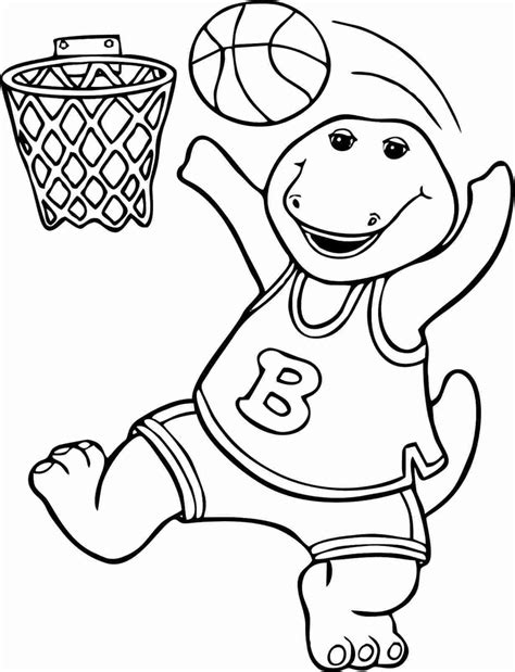 design  barney coloring pages  kids