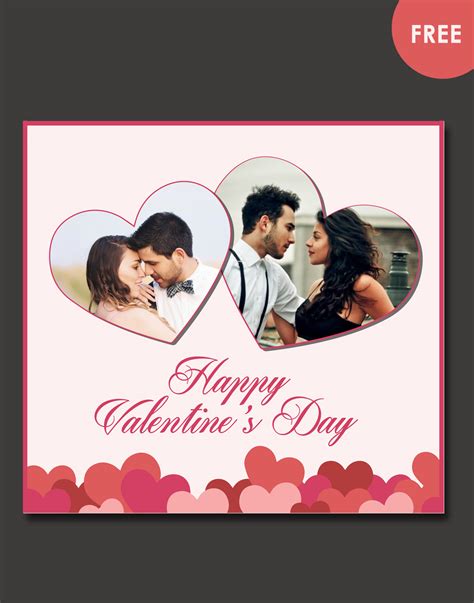 valentines day card template