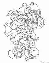 Wonderland Alice sketch template