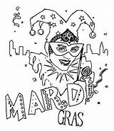 Gras Mardi Coloring Occasions Holidays Special Kb sketch template