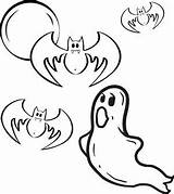Coloring Ghosts Pages Printable Clip Filminspector Halloween sketch template