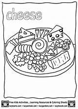 Coloring Cheese Pages Mouse Animals Popular Printable Template sketch template