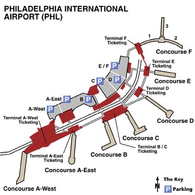 philadelphia international airport airport maps maps  directions  philadelphia phl