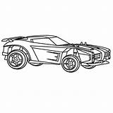 Rocket Octane Xcolorings Dominus Psyonix Vehicular sketch template