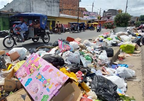 acumulacion de basura se registra en calles de iquitos desde hace