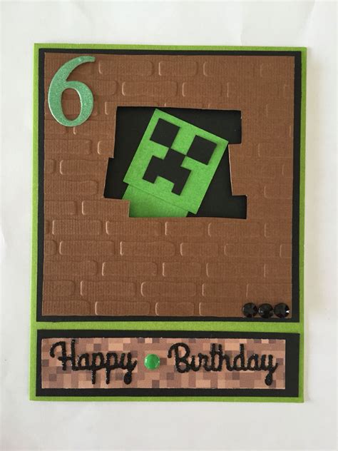 minecraft birthday card minecraft birthday card happy birthday