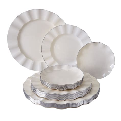 party disposable  pc dinnerware set  dinner plates  salad