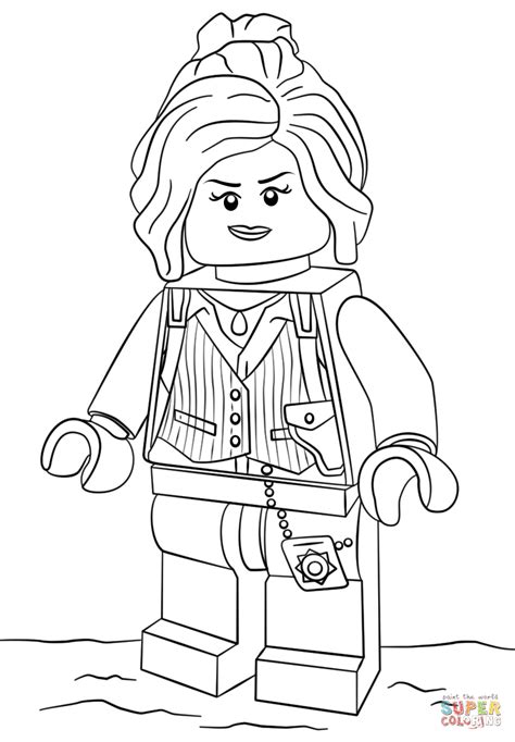 lego girl coloring pages coloring home