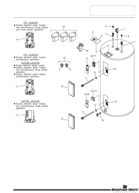 gal bradford white electric water heater wiring diagram wiring