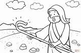 Coloring Moses Staff Pages God Gave Printable Dot sketch template