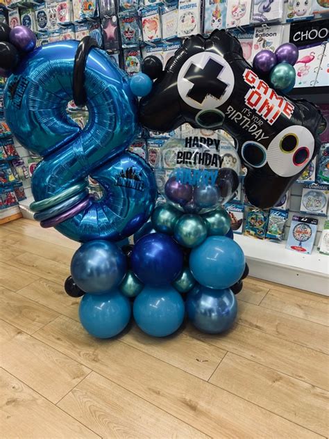 fortnite themed birthday party balloon decorations