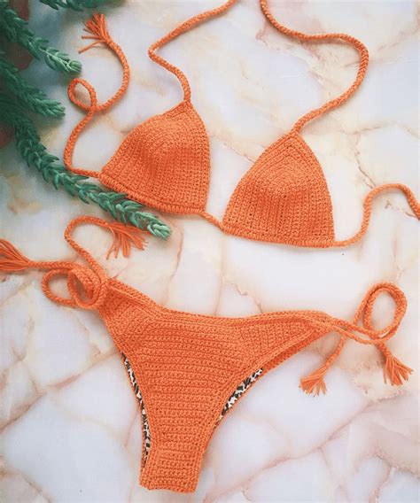 crochet bikini set crochet swimwear turquoise bikini crochet