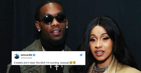 cardi b s tweet about offset and her countdown to have sex after giving