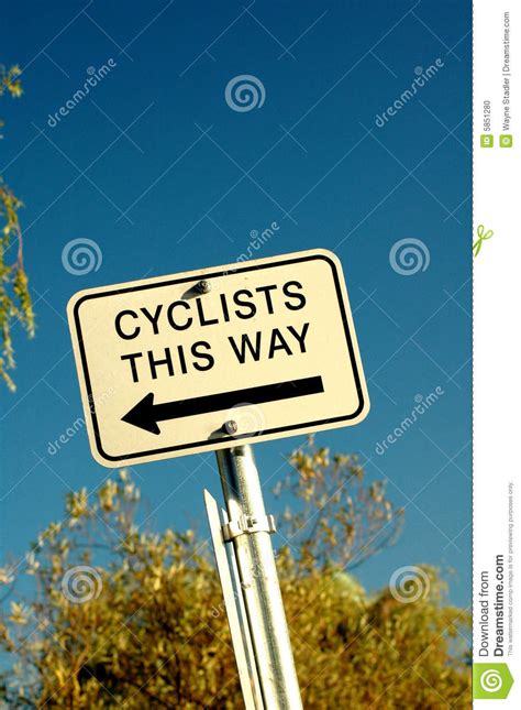 fietsers stock foto image  richting bomen recreatie