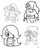 Steven Coloring Universe Pages Chibi Girls Amethyst Printable Info Xcolorings sketch template