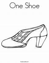 Coloring Shoes Popular sketch template