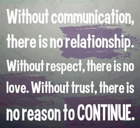 Without Communication There Is No Relationship