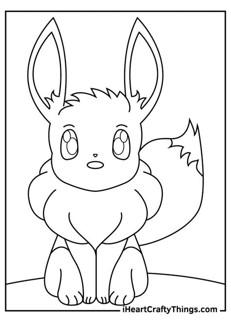 eevee pokemon coloring pages   printables
