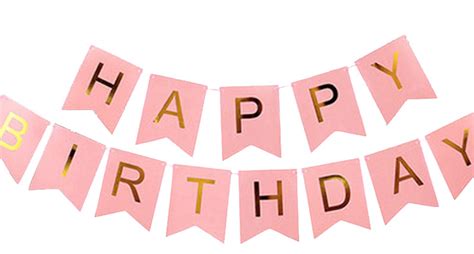 pink  gold happy birthday banner st birthday girl banner ebay