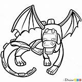 Dragon Minecraft Ender Drawing Draw Chibi Paintingvalley Drawings sketch template