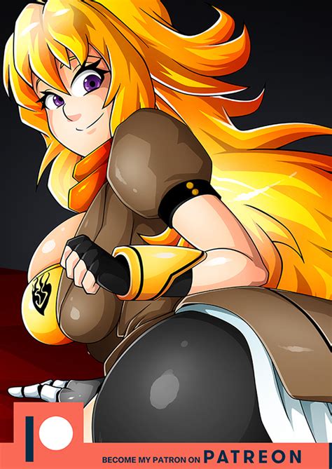 Yang From Rwby Variant Pin Up Teaser By Witchking00