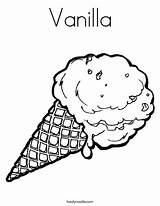 Ice Cream Coloring Cone Vanilla Pages Birthday Pappy Happy Print Colouring Printable Template Gelato Food Twistynoodle Favorites Login Add Built sketch template