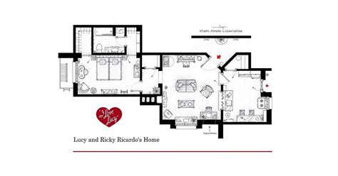 i love lucy floor plans for houses in tv shows and movies popsugar