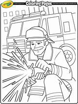 Coloring Firefighter Crayola Pages Fire Firefighters Fireman Color Sheets Kids Printable Sam Thank Drawing Fighting Colouring Print Feuerwehrmann Cartoon Firemen sketch template