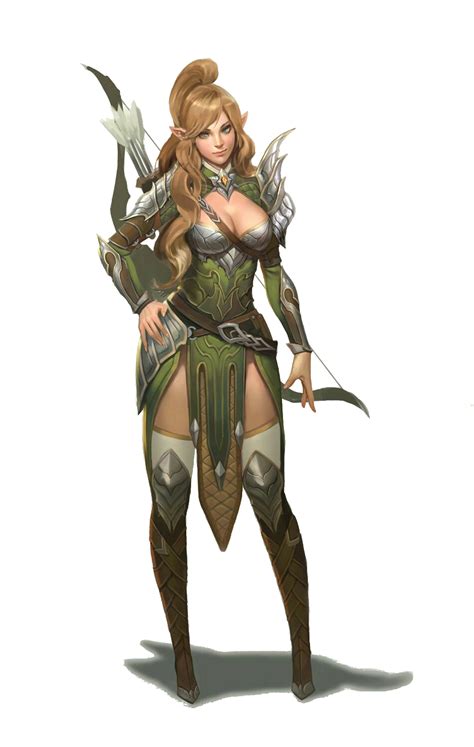 Female Elf Ranger Pathfinder Pfrpg Dnd Dandd D20 Fantasy