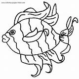 Fish Coloring Pages Tropical Printable Animal Kids Color Adults Sheets Found Stencils Adult Painting Sea Clipart Quilt Print Categories Stencil sketch template
