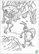 Coloring Dinokids Life Bug Pages Bugs Disney Close Coloringdisney sketch template