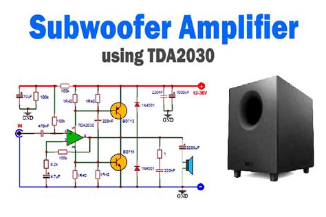 subwoofer amplifier circuit tda tronicspro
