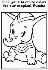 Dumbo Pages Coloring sketch template