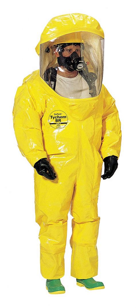 Dupont Level B Front Entry Encapsulated Suit Yellow 3xl