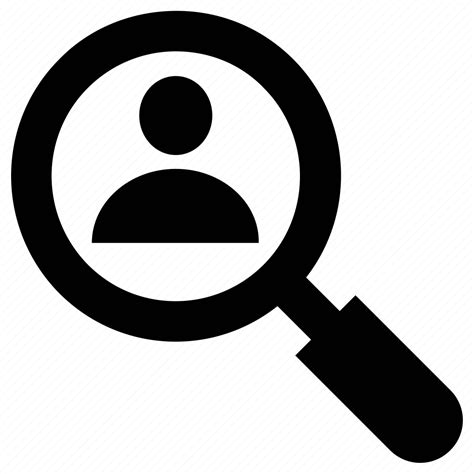 find people find person   magnifying man search person