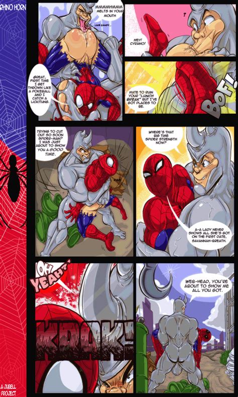 spider man rhino horn pg3 by jubell hentai foundry
