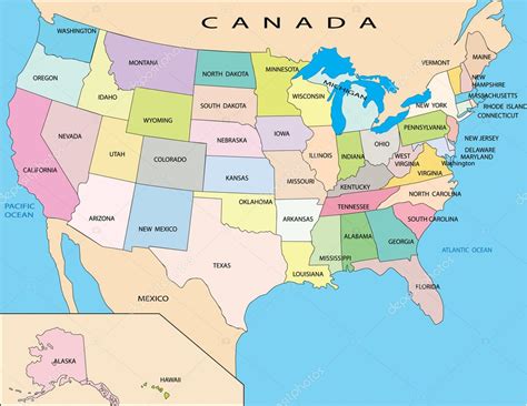 mapa politico de estados unidos información e imágenes con mapas de